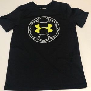 Boy’s Black Under Armour Athletic Shirt